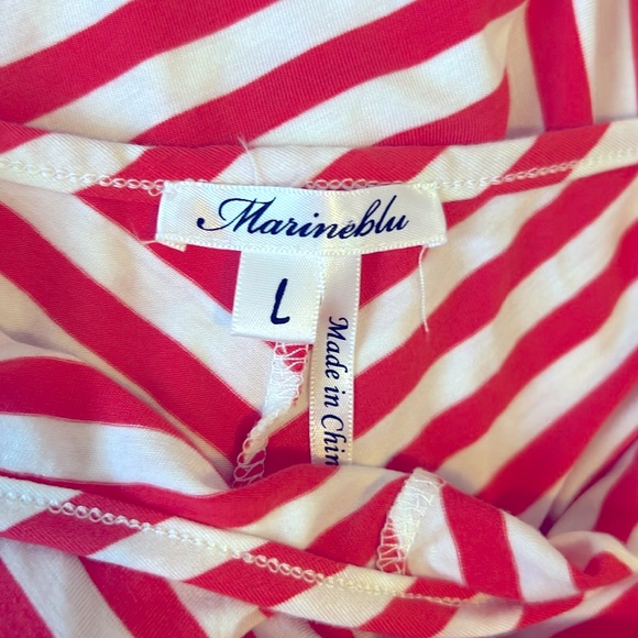 L Marineblu Maxi Summer Dress Spaghetti Straps Dressy Comfy SpaceFit Relax Type - Picture 6 of 6